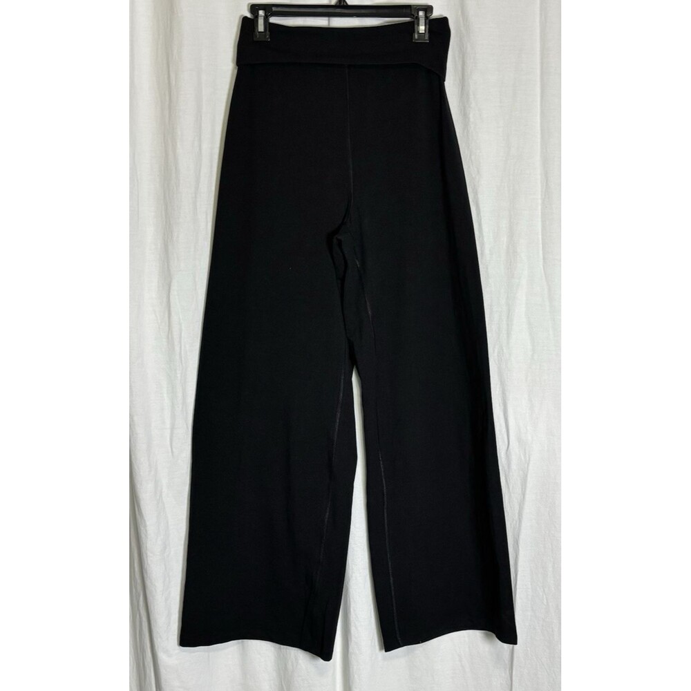 Old Navy Active PowerChill Pants Womens M Black High Rise Wide Leg Yoga Athletic